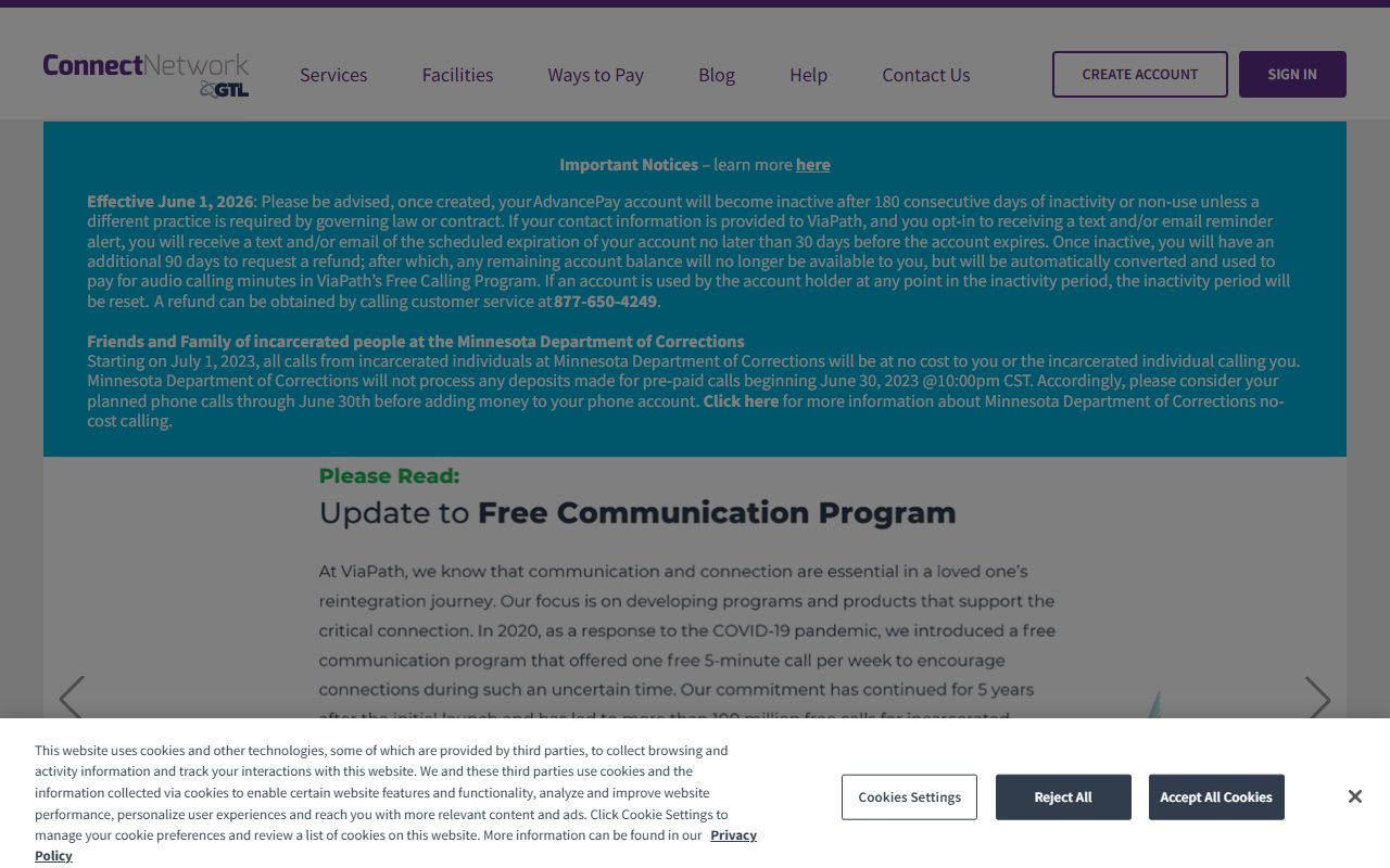 Wicomico County arrest records ConnectNetwork inmate calling source