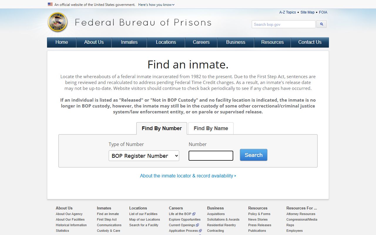 Wicomico County warrant records federal inmate locator distinction